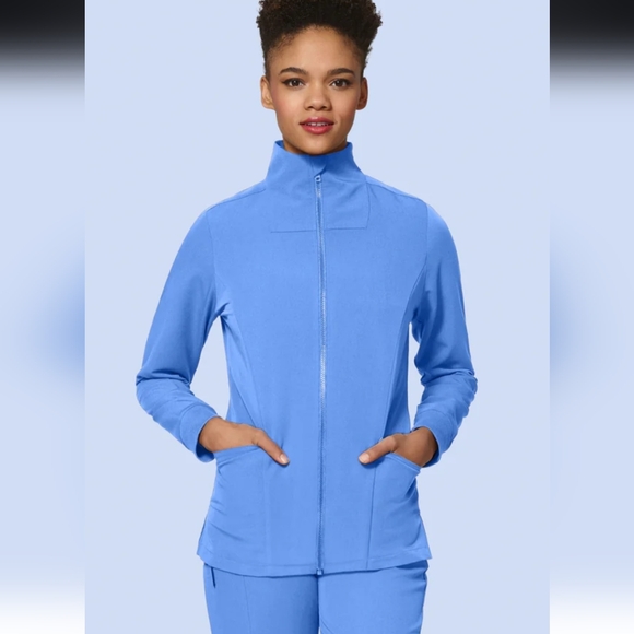 Mandala Scrubs Jackets & Blazers - NWOT Mandala Scrub Jacket - Ceil Blue